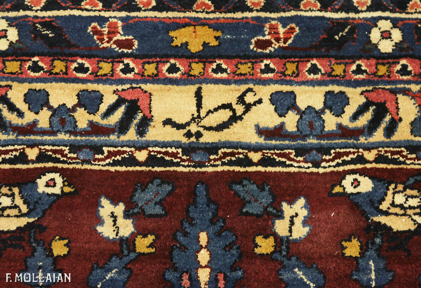 Antique Persian Yazd Carpet n°:16981485